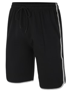 KAM Jersey Gym Shorts Black